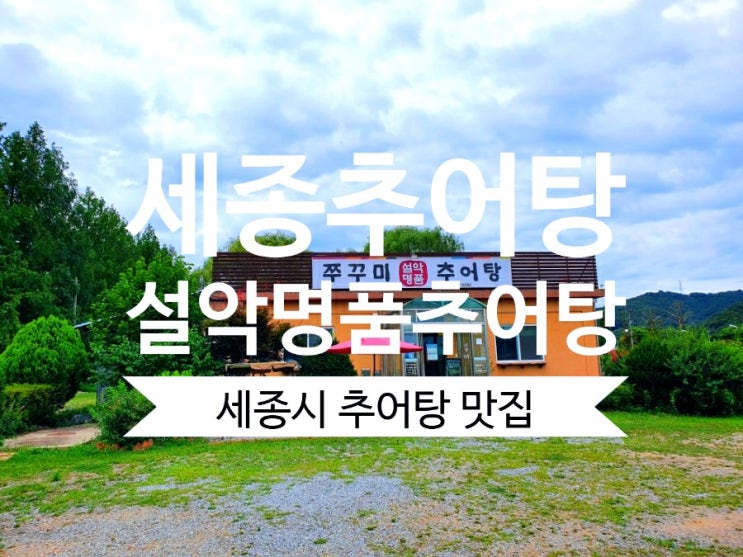  세종추어탕 설악명품추어탕 세종밥집 쭈꾸미도 맛나요.