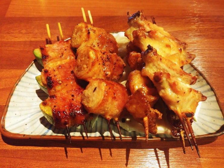  삼각지 역 맛집] 이자카야 카지츠에서 꼬치구이에서 맥주 한 잔