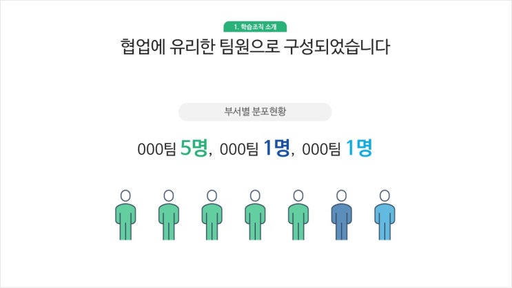  팀원소개 깔끔한 무료 PPT템플릿(VUEjs)