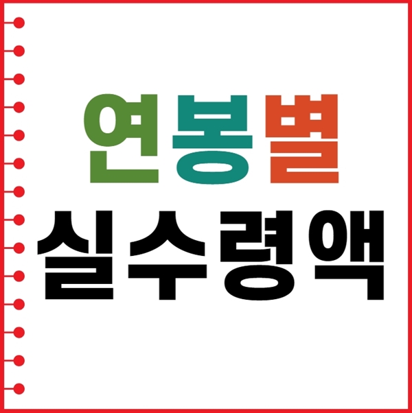  연봉 4000 실수령액 얼마일까?