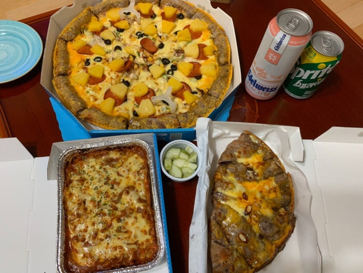  피자알볼로(Pizzaalvolo) 콤비네이션 피자 추천! 메뉴, 가격, 토핑 추가, KT 할인, 등급 혜택 등 (+팥치즈반달빵)