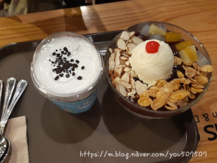  강릉 연진해변 카페 바빈스 커피 버블티, 바빈스 빙수 별로 였던 후기, 메뉴