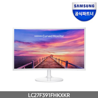  삼성전자 C27F391 화이트 커브드 모니터