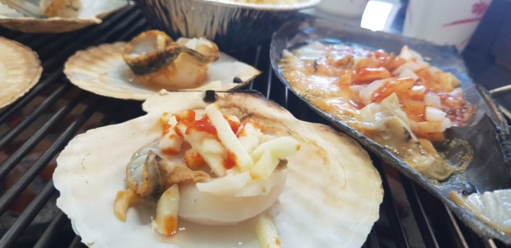  동막 조개어시장에서 무한리필먹었는데..