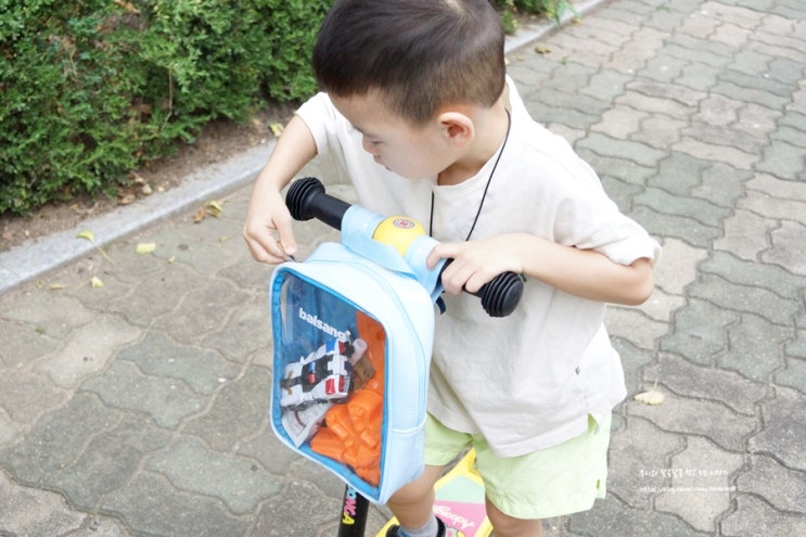  유아 킥보드가방 유모차랑 자전거에도 활용해요!