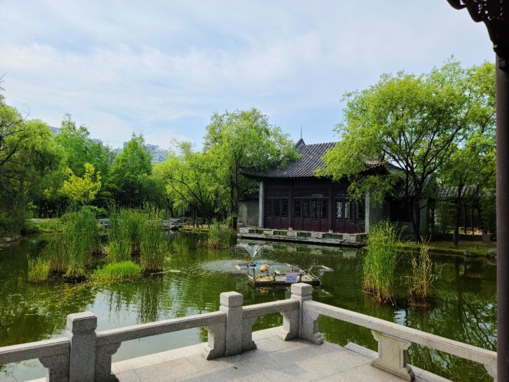 수원 갈만한 곳) 중국 전통 공원 " 월화원 "