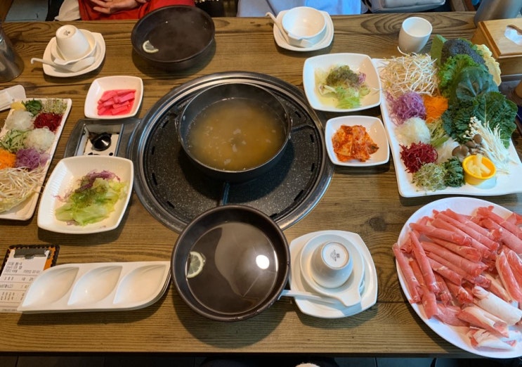  부평역 인근 샤브샤브 맛집 추천 <샤브모아 월남쌈> 차돌박이 구이, 쌀국수까지! 오 우렁쌈밥도 있음