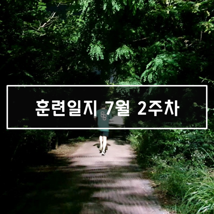  [2020년 7월 2주차] - 마라톤 훈련 일지