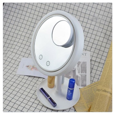 화장거울 미니선풍기 LED 메이크업 조명 거울선풍기