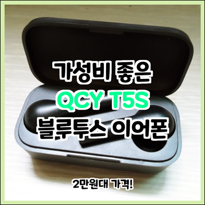 2만원대 가성비 갑 QCY T5S 블루투스 이어폰 2만원대 가성비 갑 QCY T5S 블루투스 이어폰