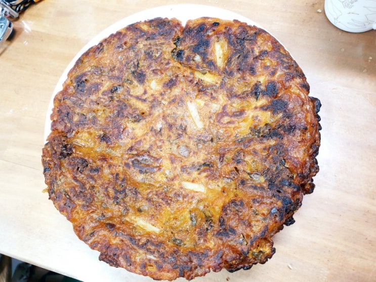  백종원 김치부침개 만들기에서 내 마음대로 김치부침개 만들기