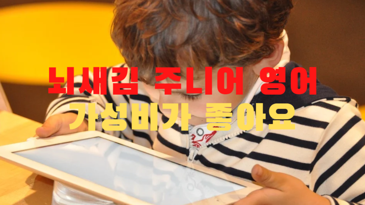  뇌새김 주니어 영어 가성비가 좋아요
