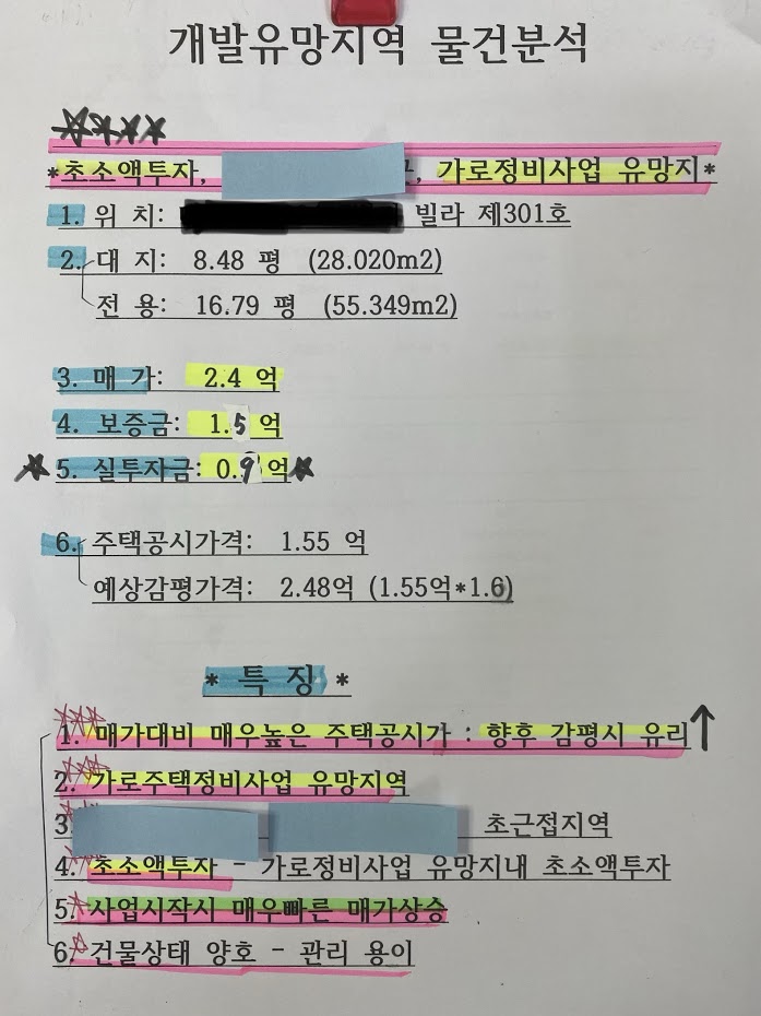  [성남]가로주택정비사업 유망지 투자금0.9억매물 매매
