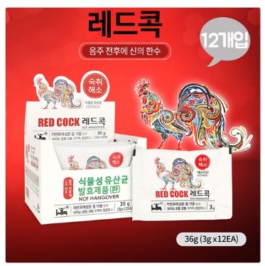 음주 전후 숙취해소 레드콕 (3gX12개입) 음주 전후 숙취해소 레드콕 (3gX12개입)