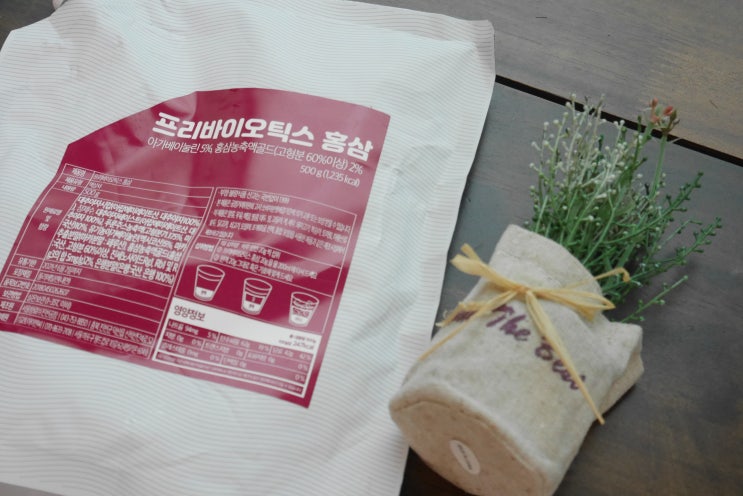  나뚜렐 프로바이오틱스 홍삼차 가볍게 마시기 좋네