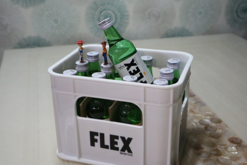 플렉스소주미니 처음처럼×염따 콜라보 한정판 FLEX MINI (미니어처 염따소주)