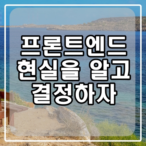  프론트엔드 개발자의 현실: 프론트엔드 개발자 아직도 하고 싶니?