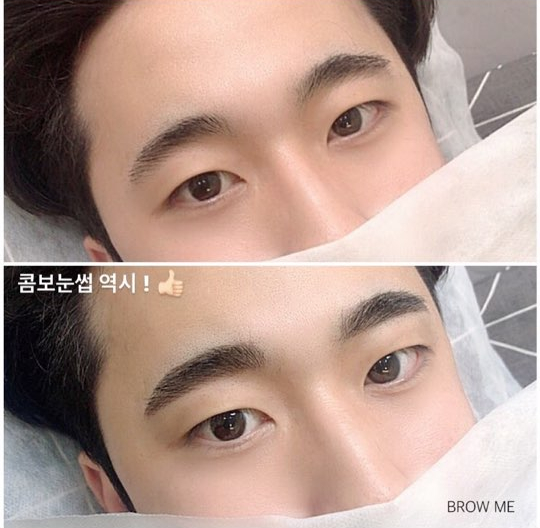  남자 반영구 눈썹문신 ~.~ 강남구청역