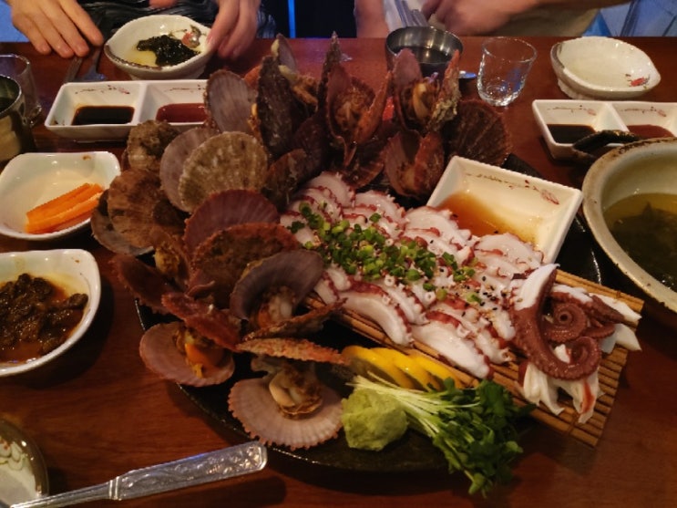 상수 해산물 맛집 동피랑에서 종강파티를 상수 해산물 맛집 동피랑에서 종강파티를