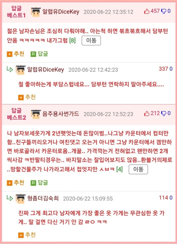  카페 직원이 느끼는 나이별 손님 난이도 (feat. 남자 손님 특징)
