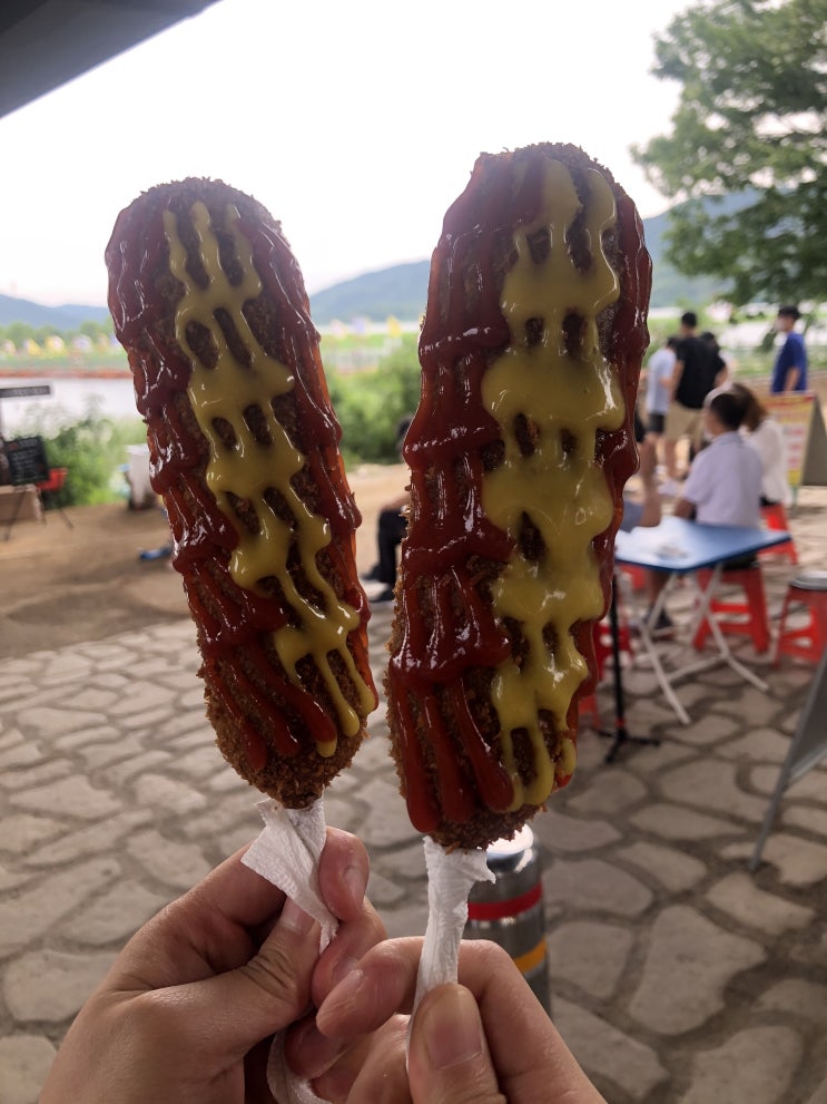  양평 두물머리 연잎핫도그 맛이 괜찮네요~