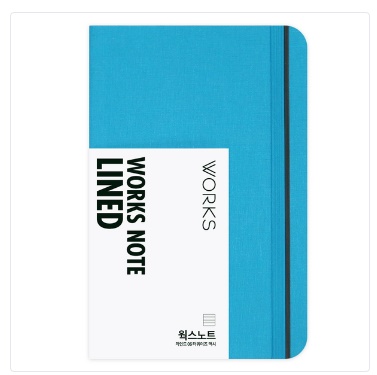  웍스 노트 라인드 06 터쿼이즈 맥시