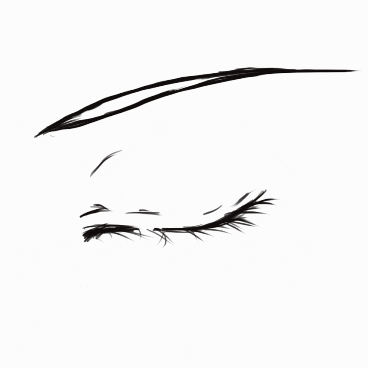  아이패드로 움직이는 눈 그림 그리기