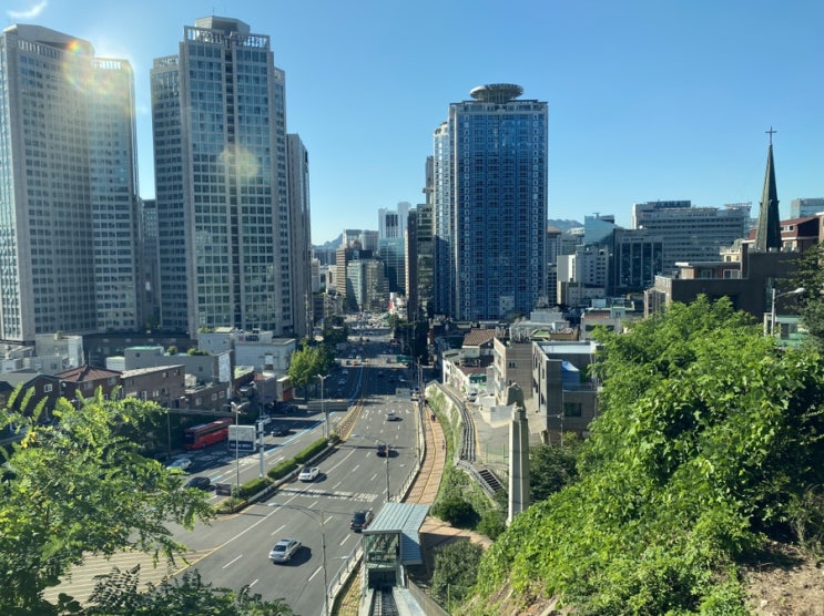 남산타워 케이블카 타러 가는길 - 남산오르미 승강기 무료탑승!