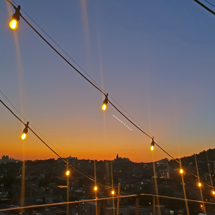  이태원 경리단길 남산타워뷰 루프탑카페 ,그레트힐란