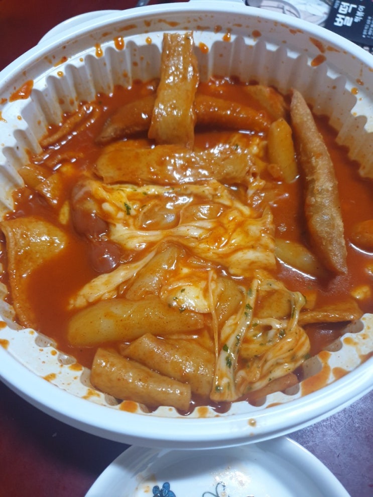  벌떡 반반 떡볶이 배달 후기