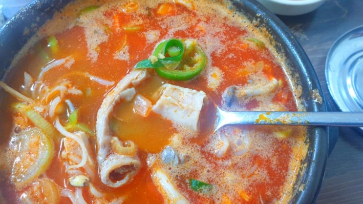  평택 만세해장국 _소주 부르는 곱창전골 포장은 필수!