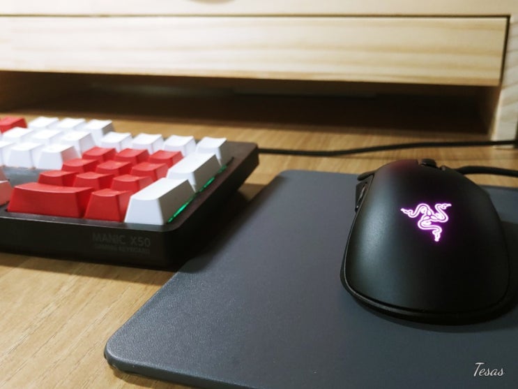  초경량 게이밍 마우스 데스에더 미니 USB로 FPS 간단!