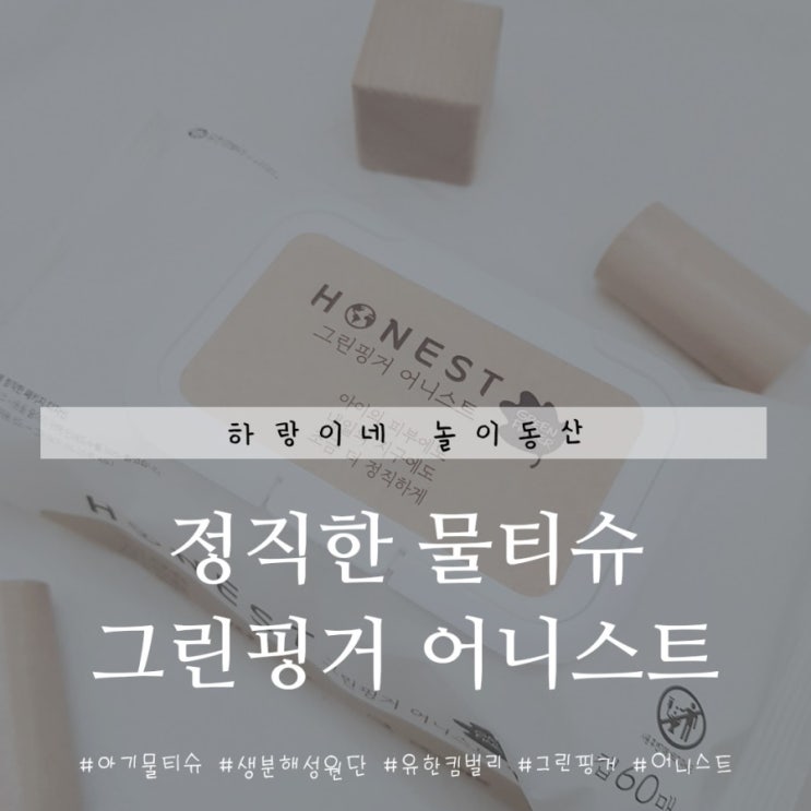  생분해 친환경 물티슈 그린핑거 어니스트