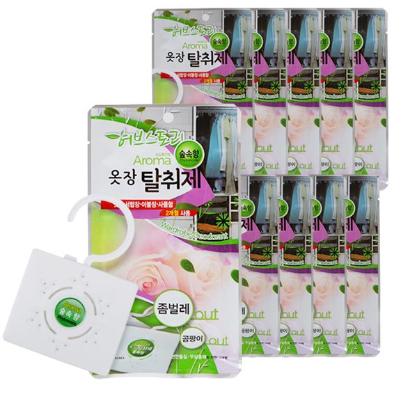  [할인상품] 허브스토리 아로마 옷장탈취제 숲속향 2020년 07월 16일자 8,620 원 13% 할인~*