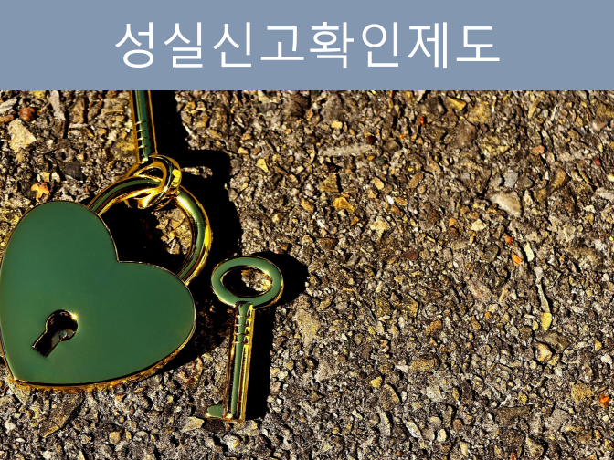  [재테크]성실신고확인제도 2천만원 절세 꿀팁 대방출!!