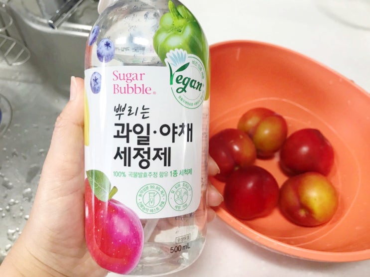  비건인증 슈가버블 과일야채세정제 1종세척제