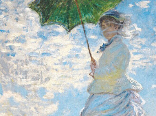 클로드 모네[Oscar-Claude Monet] : 산책, 양산을 든 여인(Woman with a Parasol)