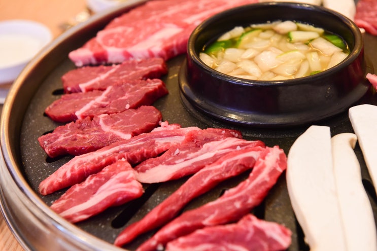  수유 고기 맛집 일번지정육식당에서 먹었어요