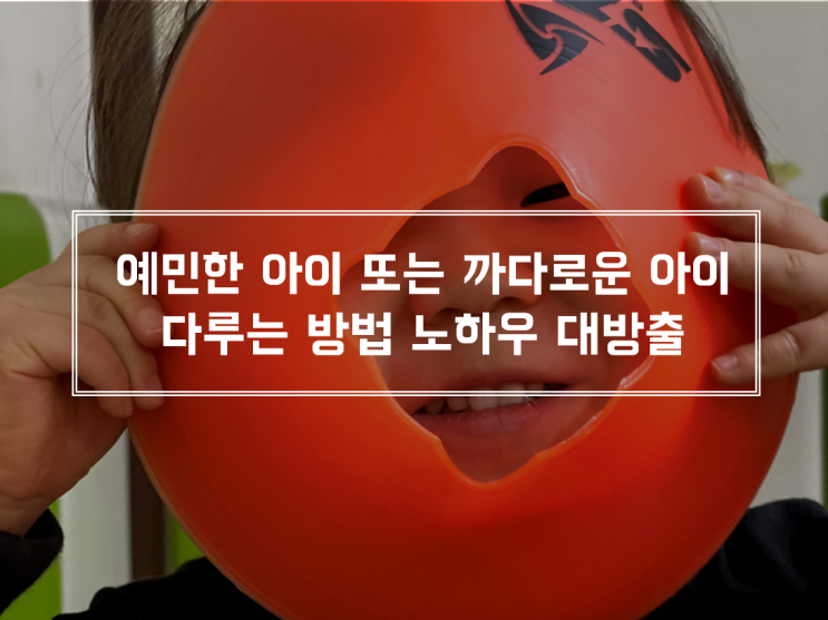  예민한 아이 또는 까다로운 아이 다루는 방법 노하우 공개