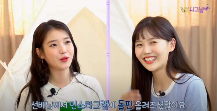  아이유 오마이걸과 합방하다? (아이유 집콕시그널 라이브)