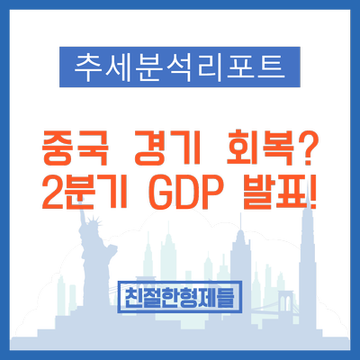 [추세분석 리포트] 중국 2분기 GDP 발표, 소매지출 부진에 따른 나스닥, 항셍, 크루드 오일 !
