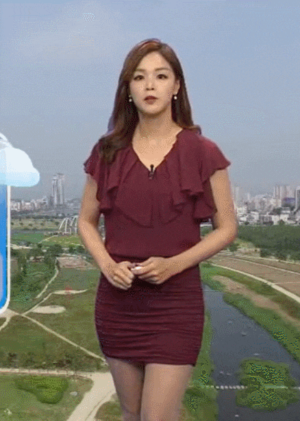 울산방송 이산하 기상캐스터 움짤 인스타그램 울산방송 이산하 기상캐스터 움짤 인스타그램
