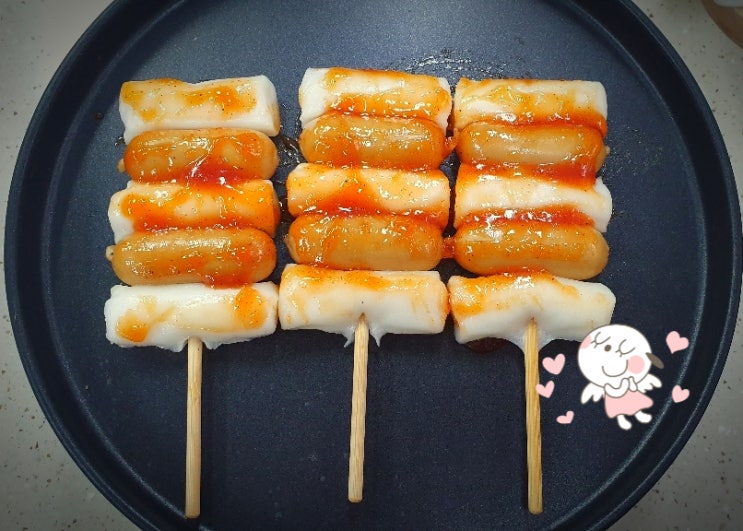  청정원 소떡소떡 새콤달콤 소스가 맛있어요