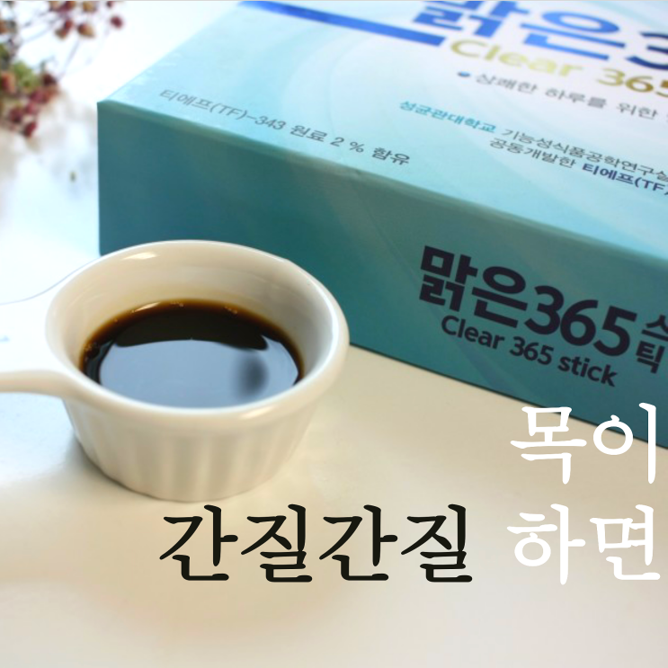  목이간질간질 할 때 찾게 되는 하루 한포 광동 맑은 365스틱 후기