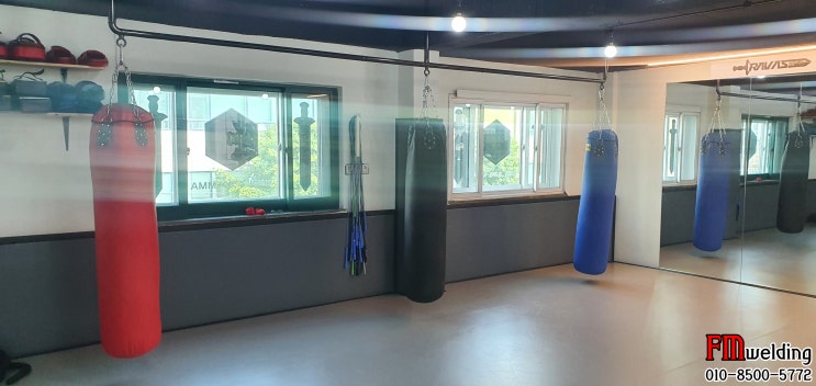  MMA 체육관 철봉 및 샌드백걸이 겸용 풀업바 제작 설치 자료