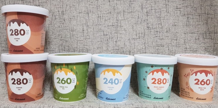 다이어트 저칼로리 아이스크림, 라라스윗 8가지 맛비교!!