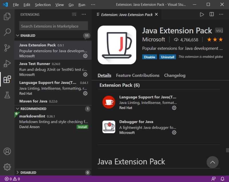 Visual Studio code에서 Java 개발 환경 구축하기 : 네이버 블로그