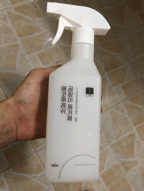  에코후레쉬 곰팡이 제거제 사용 (제거안되요..)