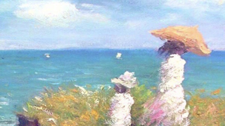  클로드 모네[Oscar-Claude Monet] :  절벽 위의 산책(Cliffwalk at Pourville)