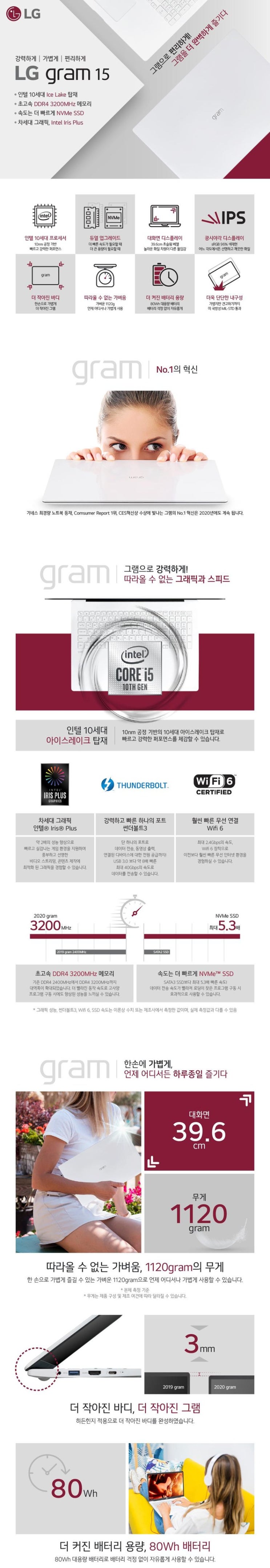  LG그램 15인치 15ZD90N-VX50K 원하는 옵션대로 골라서 구매하기 추천